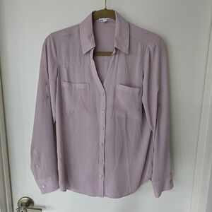 ExpressWomen's Blush Button-Up Blouse Size Medium